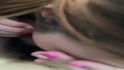 ギャルの車内フェラ