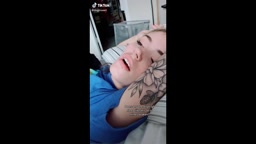 girl sleeping with eyes open