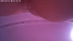 Wife pee farts on bowl cam