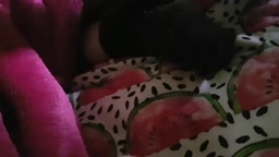 Passed out black socks