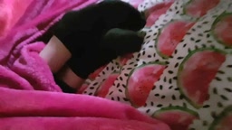 Passed out black socks