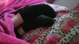 Passed out black socks