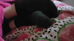 Passed out black socks