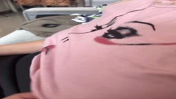 在兒子面前露出