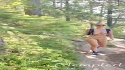 Eile Adams nude hiking