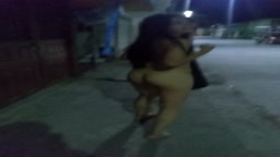 Nude dare at night
