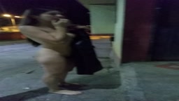 Nude dare at night