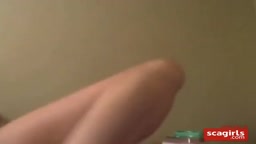 Brunette Beauty Fingers Herself To An Orgasm