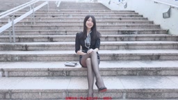 K)極品黑絲超短裙OL｜究極の黒シルクミニスカートOL｜