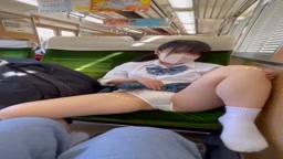 電車の対面盗撮