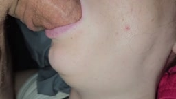 sleeping facefuck and cum in throat