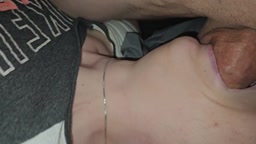 sleeping facefuck and cum in throat