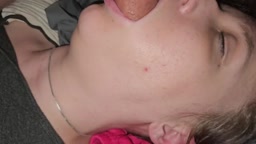 sleeping facefuck and cum in throat