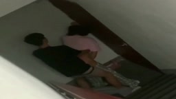 のぞき　12　階段踊り場バックはめ