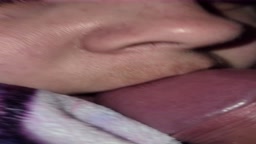 Sleepy wifey gets mouth full of cum