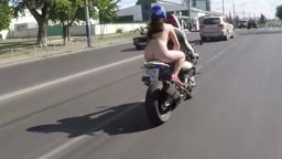 Naked motorcycle ride in public streets