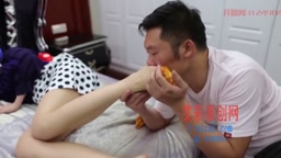 Drunk out chinese girl foot worship