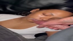 Cum in sleeping girls mouth