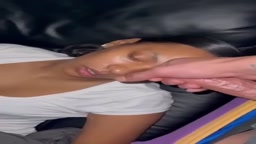 Cum in sleeping girls mouth