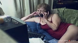 Granny with Glasses on Webcam 12