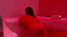 Interracial Couple's First Jacuzzi Sex with a Big-Ass Teen Babysitter