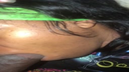 sleeping ebony bj with face slap