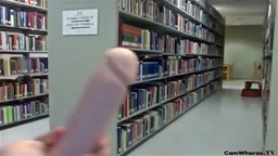 asian girl library masturbate