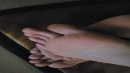 Sleeping asian feet