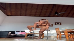 nude exercise Asian girl