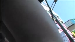 Green Bikini Idol Cosplayer Low Angle and Groped
