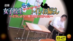 123171 盗撮 ギリギリアウト!! 女子校生悲惨トイレお漏らし ～どうしよう...間に合わなかった～
