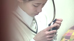 【好評につき一般公開】〔極薄モザイク〕超絶スレンダーな高美ジュアルJkのガチイキオナニー