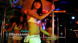 Stunning Thai Ladyboys seen hip bucking at Pattaya Obsessions Bar a Go Go