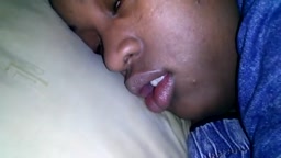 Snoring ebony slut