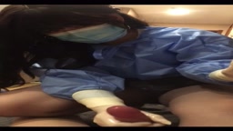 手コキ　ゴム手袋