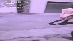 FSS - two girls nude on the street and in a store