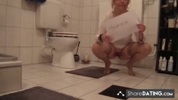 Pissing on the Floor - German Dirty Talk with My Girl