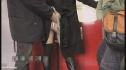 個人撮影 電車内露出SEX