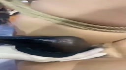 ストッキング亀頭責め