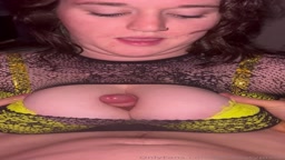 paizuri with bra on