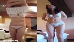 人妻Kと後輩妻M 脱衣