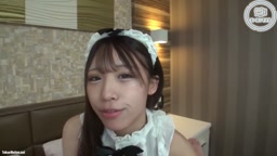 ★顔出し★素人さんがえっちな事をしにやってきた！ケース＃74　「ご主人様！」セクシー系メイド服に変身！えっちなご奉仕をしちゃう激カワメイド　れいかちゃん（20）の場合