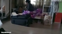 ゲストハウス全裸オナ射精露出