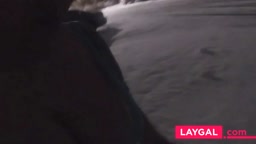 Exhibitionist Big-Tit Brunette Teases Neighbors