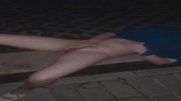 masturbating outdoor at night