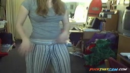 Gorgeous babe bares all on her webcam.