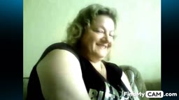 BBW Russian Marina's Skype Session - Blowjob & Titillating Fun
