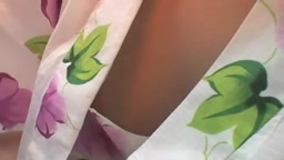 Downblouse sexy kimono
