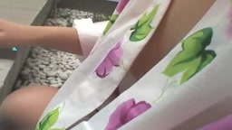 Downblouse sexy kimono