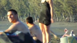 Changing on the Beach